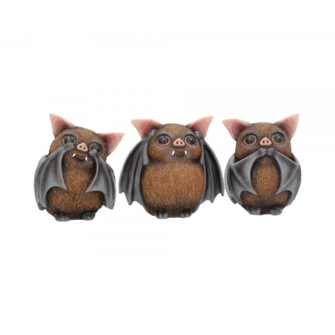 Set figurine Three Wise Bats 8,5 cm - Decoratiuni gotice cu lilieci [2]