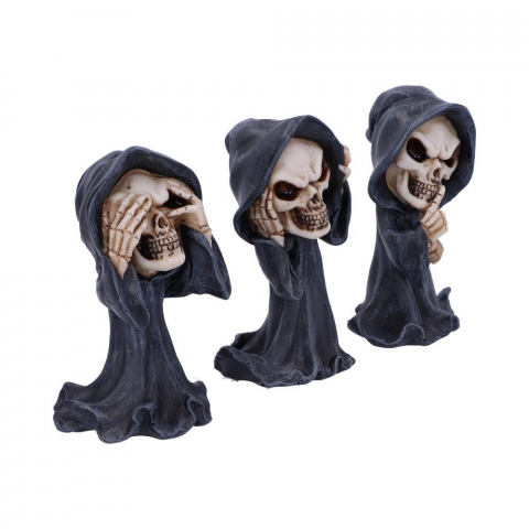 Set figurine Three Wise Reapers – Nu vezi, nu auzi, nu vorbești răul, 11 cm [5]