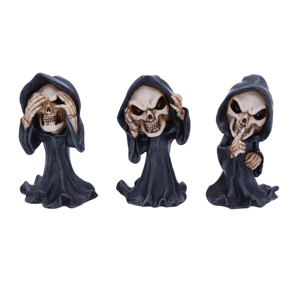 Set figurine Three Wise Reapers – Nu vezi, nu auzi, nu vorbești răul, 11 cm [1]