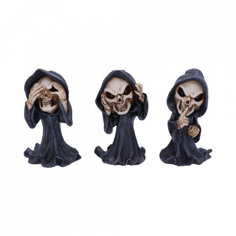 Set figurine Three Wise Reapers – Nu vezi, nu auzi, nu vorbești răul, 11 cm [2]