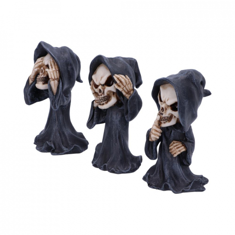 Set figurine Three Wise Reapers – Nu vezi, nu auzi, nu vorbești răul, 11 cm [3]