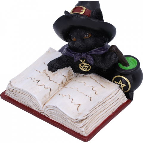 Statueta Familiar's Brew 8,5 cm - Decoratiune gotica cu pisica neagra si ceaun mistic [7]