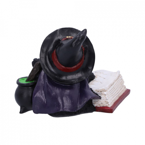 Statueta Familiar's Brew 8,5 cm - Decoratiune gotica cu pisica neagra si ceaun mistic [4]