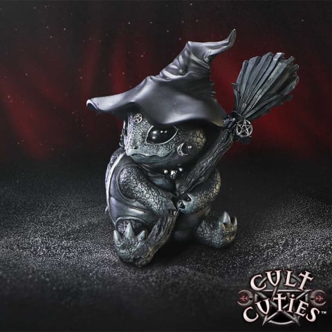 Cult Cuties - Statueta Shellial – Pisica gotica cu cochilie de melc