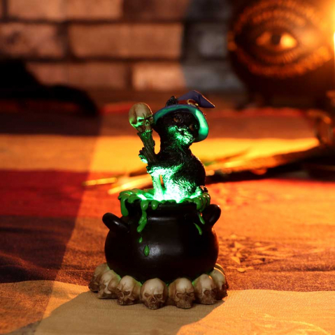 Statueta Spook 12 cm - Pisica neagra si ceaun magic [1]