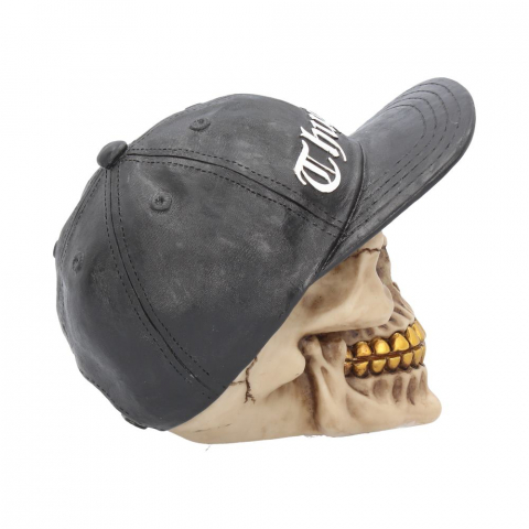 Thug Life – Figurina Craniu Cu Sapca  - Decor Gothic Urban [7]