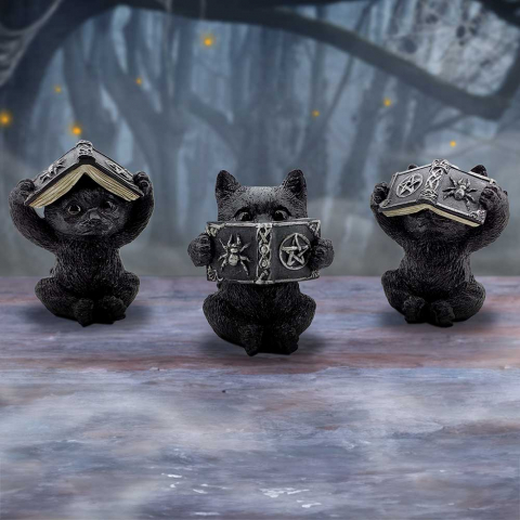 Figurine cu Animale - Trei Pisici Intelepte – Decor Ezoteric si Amuzant