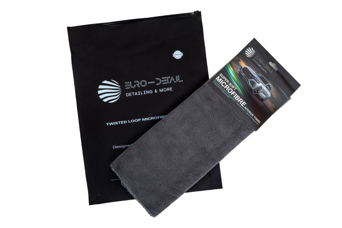 Pachet Prosoape Microfibră Auto Premium - Prosop Uscare XL 90x70 cm + Prosop Detail 40x40 cm | Euro Detail [3]