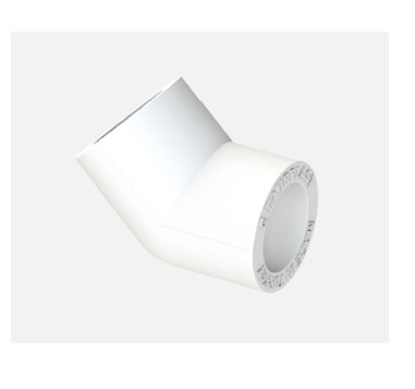 Cot pprc la 45¸ de 63 mm, AQUAPLAST, 63, Material polipropilena, Cot 45 f/f, Pn 25, Ts en iso 15874-3, Pp type 3 [1]