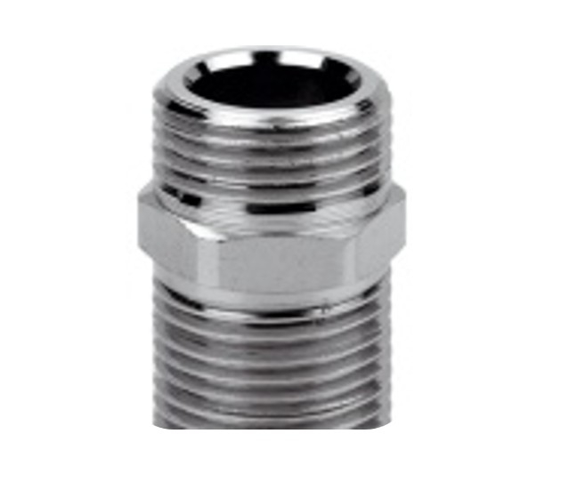Niplu extins 1/2 cromat, Remer, 1/2", Produs rezistent si usor de montat, Ideal pentru instalatii durabile [1]