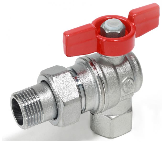Robinet cu olandez colt 3/4 - 3/4, GIACOMINI, 3/4" x 3/4", Permite control precis al debitului de apa [1]