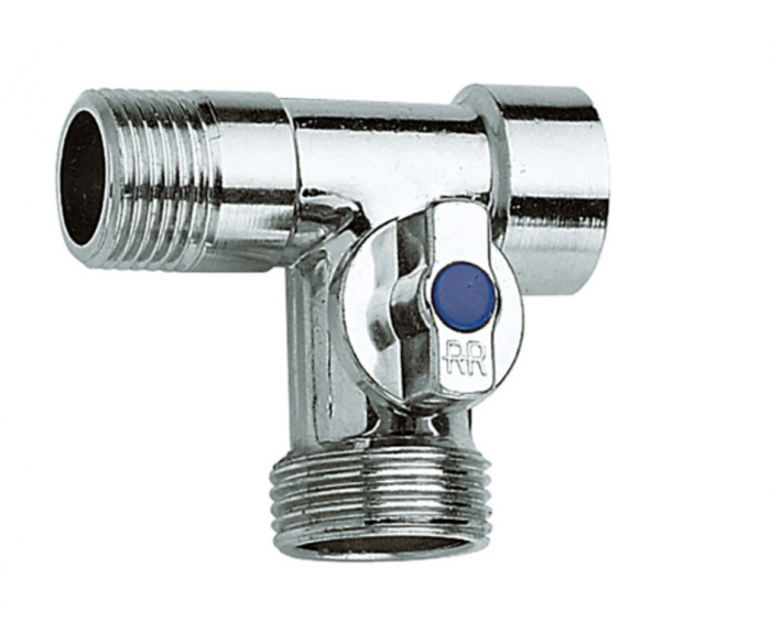 Robinet ms cu 3 cai 1/2mx3/4mx1/2f, Remer, 1/2x1/2x3/4, Permite control precis al debitului de apa [1]