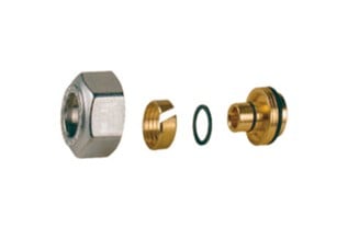 Managementul apei - Adaptor pt teava pex 1/2x(16x2,2) cromat, GIACOMINI, 1/2"-16-2,2, Produs rezistent si usor de montat