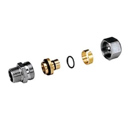 Garnituri si solutii etansare - Conector cromat pexal 3/4x(20x2) fe, GIACOMINI, 3/4"x(20x2), Produs rezistent si usor de montat