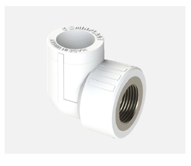 Fitting teava - Cot 90 filet metalic int 25x1/2 ppr, AQUAPLAST, 25 x 1/2", Material polipropilena, Racord curb f, Pn 25