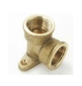 Instalatii de alimentare - Cot alama cu talpa 1/2 x 1/2, HOFBAU, 1/2"x1/2", Faciliteaza schimbarea directiei conductelor