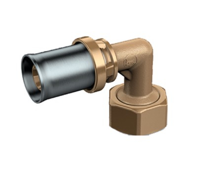 Instalatii de alimentare - Cot sert cu semiol. plat 1/2" x (16 x 2), GIACOMINI, 1/2"x16, Faciliteaza schimbarea directiei conductelor