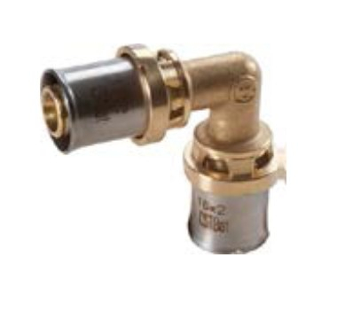 Instalatii de alimentare - Cot egal sertizare 16x2, GIACOMINI, 16x2, Faciliteaza schimbarea directiei conductelor