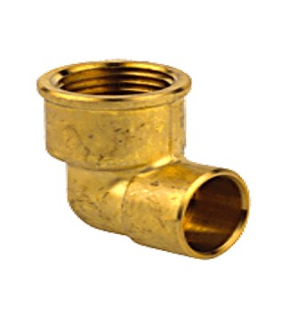 Instalatii de alimentare - Cot lipire cupru 18x1/2 ff, HOFBAU, 18-1/2, Faciliteaza schimbarea directiei conductelor