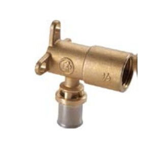 Fitting teava - Cot sertizare cu prindere perete 16x1/2 fi, GIACOMINI, 16x1/2", Faciliteaza schimbarea directiei conductelor