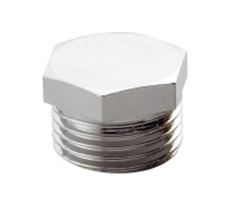 Fitting teava - Dop hexagonal alama cromata 1/2`, Remer, 1/2", Produs rezistent si usor de montat, Ideal pentru instalatii durabile