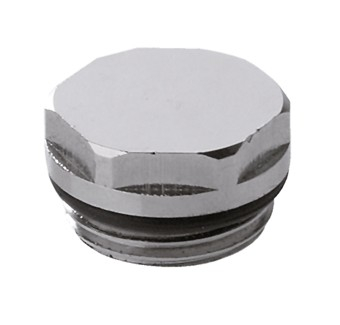 Instalatii de alimentare - Dop cromat 1/2 pt. radiator, Remer, 1/2", Produs rezistent si usor de montat, Ideal pentru instalatii durabile