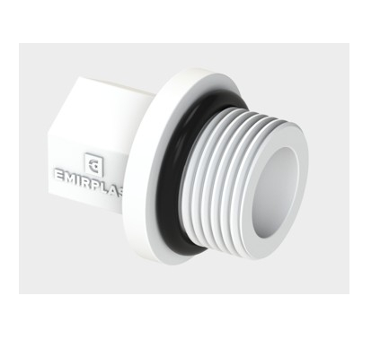 Fitting teava - Dop filetat pprc 3/4, AQUAPLAST, 3/4", Material polipropilena, Dop cu oring, Pn 25, Ts en iso 15874-3, Pp type 3