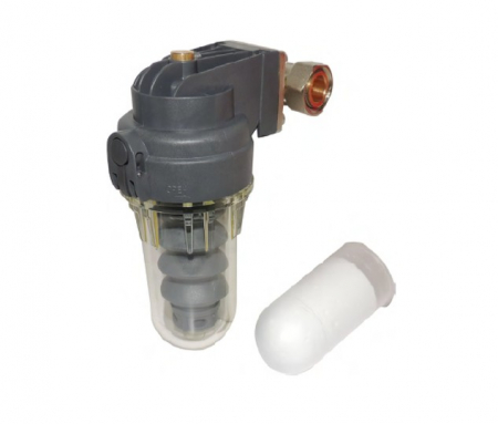 Instalatii de alimentare - Filtru orientabil cu polifosfat 1/2, GIACOMINI, 1/2", Retine impuritatile si prelungeste durata de viata a instalatiei