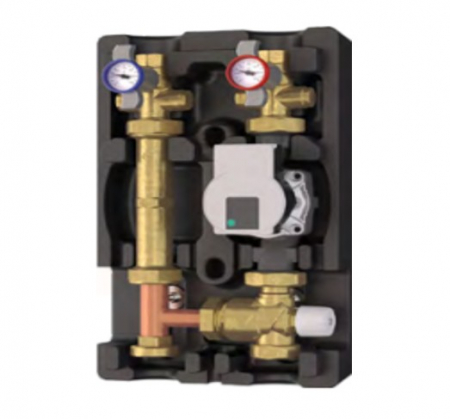 Colectoare si distribuitoare - Grup pompare cu vana termostatata, GIACOMINI, 0, Produs rezistent si usor de montat, Ideal pentru instalatii durabile