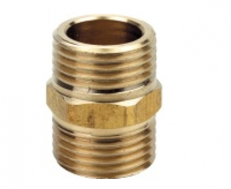 Fitting teava - Niplu cu hexagon alama 3/4, Remer, 3/4", Produs rezistent si usor de montat, Ideal pentru instalatii durabile