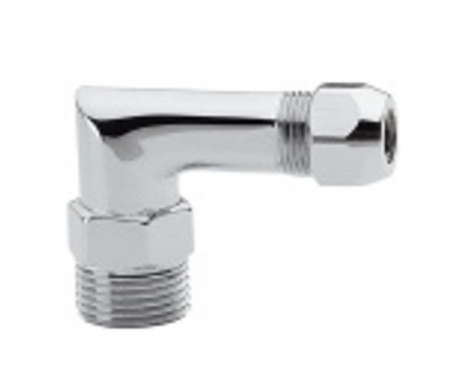 Racorduri - Racord coltar dublu garnit 3 piese 1/2x10 mm, Remer, 1/2" x 10, Produs rezistent si usor de montat