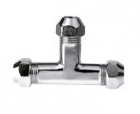 Racorduri - Racord t cu 3 piulite 10x10x10 mm, Remer, 10x10x10, Produs rezistent si usor de montat, Ideal pentru instalatii durabile