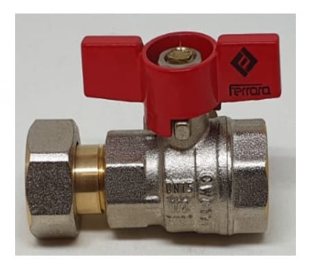Robineti si valve - Robinet alama cu olandez 1/2 ff, FERRARA, 1/2", Permite control precis al debitului de apa, Prevenind consumul inutil