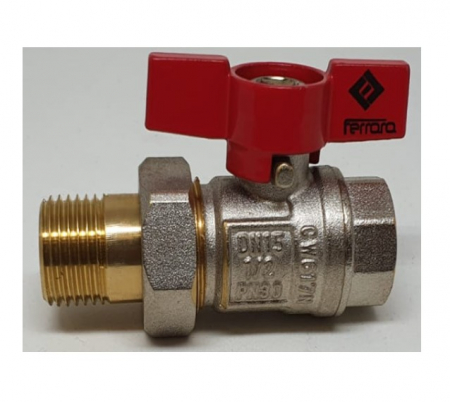 Robineti si valve - Robinet alama cu olandez 1/2 mf, FERRARA, 1/2", Permite control precis al debitului de apa, Prevenind consumul inutil