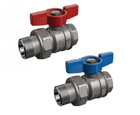 Robineti si valve - Robinet cu olandez 3/4 mf albastru, GIACOMINI, 3/4", Permite control precis al debitului de apa