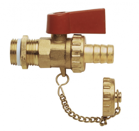 Robineti si valve - Robinet de golire galben 1/2, Remer, 1/2", Robinet de golire, Cu autoizolare, Banda ptfe