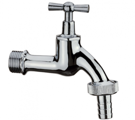 Robineti si valve - Robinet dublu serv cromat 1/2, Remer, 1/2", Produs rezistent si usor de montat, Ideal pentru instalatii durabile