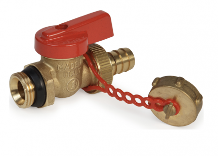 Robineti si valve - Robinet golire 1/2 cu capac si lant, GIACOMINI, 1/2", Robinet de golire, Cu autoizolare, Uni en 12165 cw617n
