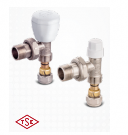 Calorifere si accesorii - Robinet radiator retur 1/2 pex 16, 1/2" set robineti radiator, Tur + retur, Prindere pex inclusa, 16 x 2