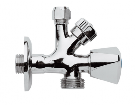 Robineti si valve - Robinet sublavoar si pentru ms, 1/2x1/2x3/4 permite control precis al debitului de apa, Prevenind consumul inutil