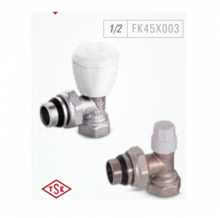 Calorifere si accesorii - Robinet tur autoizolare FERRARA 1/2", 1/2" set robineti radiator, Tur + retur, Autoizolare,