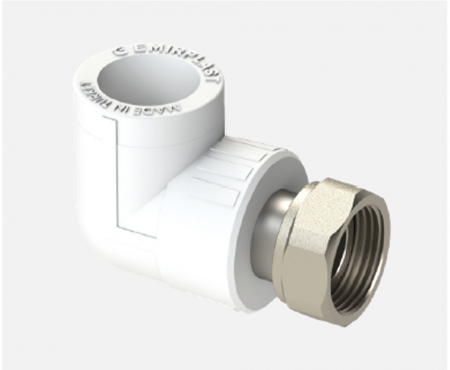 Racorduri - Semiolandez curb ppr 20x1/2, AQUAPLAST, 20-1/2", Material polipropilena, Rac. semiolandez , Curb, Pn 25