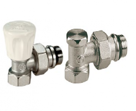 Sisteme Radiante - Set robinet tur - retur autoizolare 1/2 r705k, GIACOMINI, 1/2", Set robineti radiator, Tur + retur, Autoizolare,