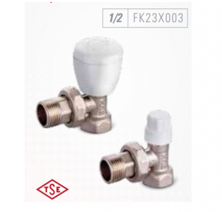 Robineti si valve - Set robineti pex FERRARA 12"x16, 1/2" set robineti radiator, Tur + retur, Prindere pex inclusa, 16 x 2