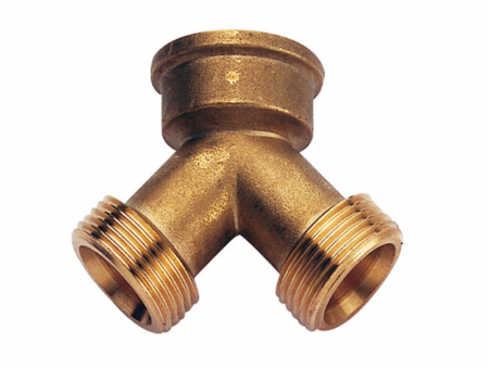 Instalatii de alimentare - Stut alama `y` rob dublu serv 3/4, Remer, 3/4", Produs rezistent si usor de montat, Ideal pentru instalatii durabile