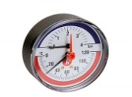 Rezistente, supape si alte accesorii - Termomanometru 20¸-120¸c 0-4 bari, GIACOMINI, 4bar-120¸c, Produs rezistent si usor de montat