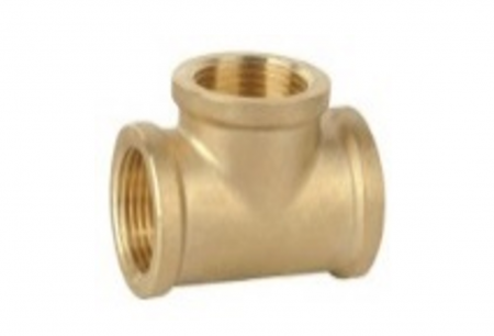 Instalatii de alimentare - Teu alama 1/2, HOFBAU, 1/2", Ideal pentru distributia uniforma a apei in instalatiile sanitare si termice