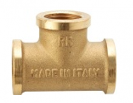 Instalatii de alimentare - Teu alama 1/2`, Remer, 1/2", Ideal pentru distributia uniforma a apei in instalatiile sanitare si termice