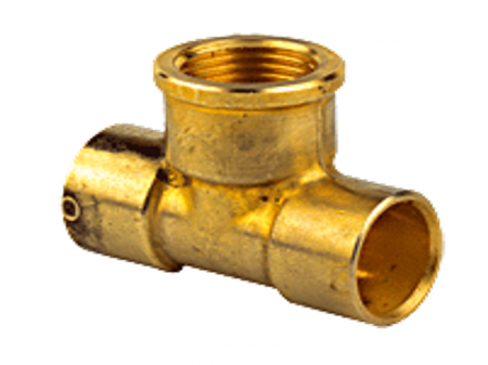 Fitting teava - Teu lipire cupru 15x1/2x15, HOFBAU, 15-1/2-15