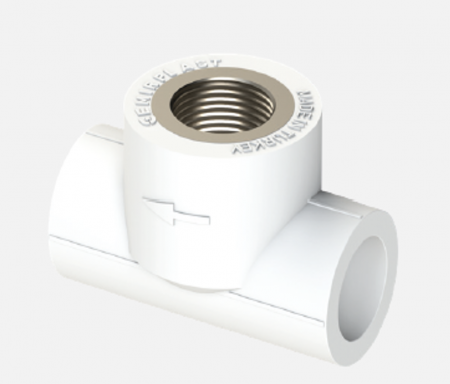 Instalatii de alimentare - Teu ppr 20x1/2 f semi, AQUAPLAST, 20 x 1/2", Material polipropilena, Rac. semiolandez , Teu, Pn 25, Ts en iso 15874-3